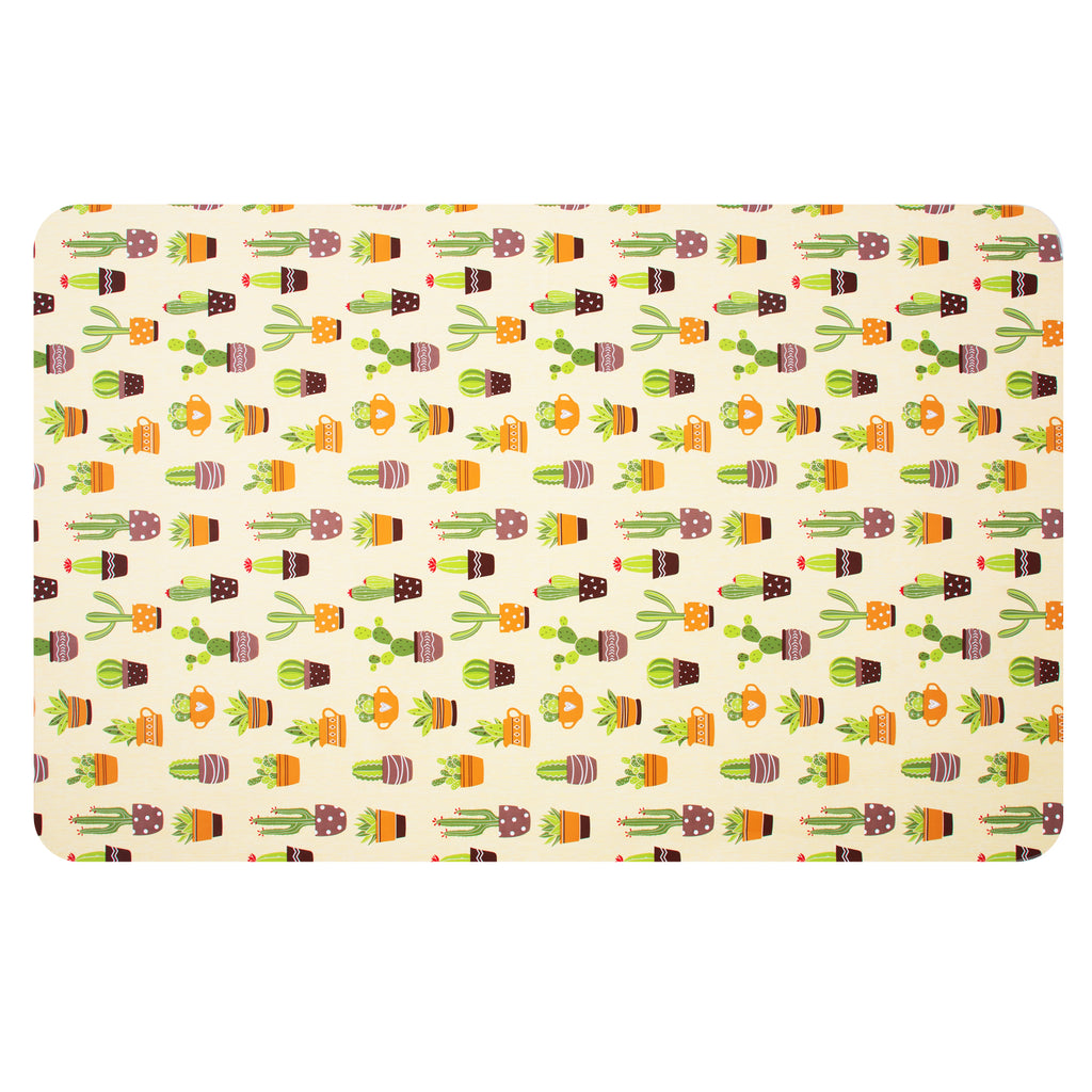 RAY STAR Cactus Design Vinyl Tablecloth With Flannel Backing Round and Rectangle