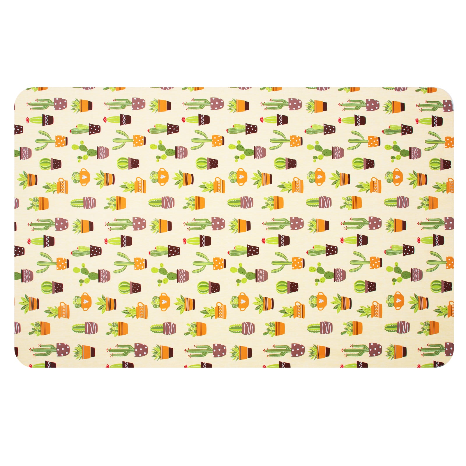 RAY STAR Cactus Design Vinyl Tablecloth With Flannel Backing Round and Rectangle