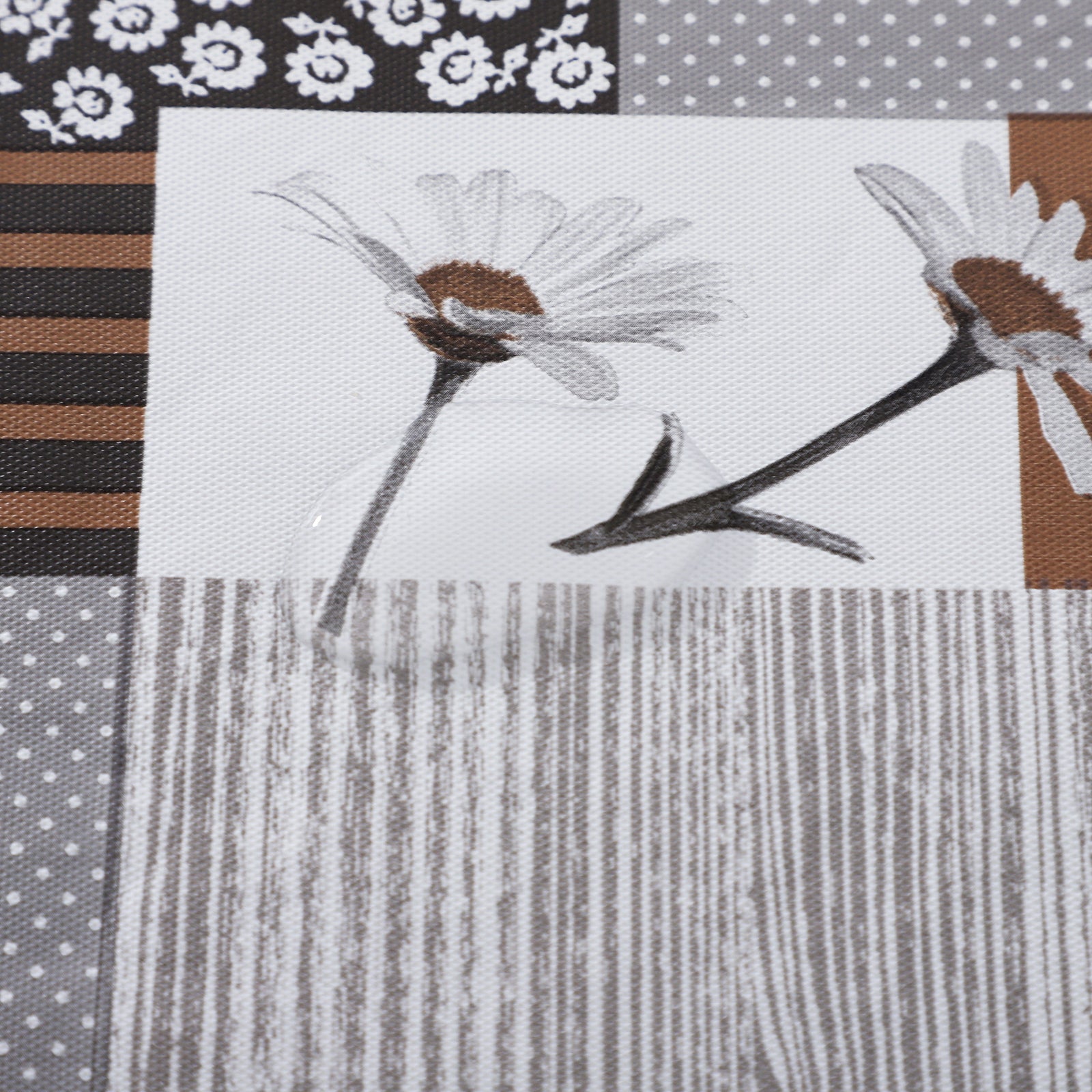 RAY STAR Lily Design Vinyl Tablecloth With Flannel Backing Round and Rectangle