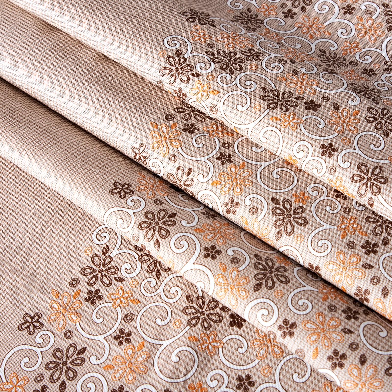 RAY STAR Mosaic Design Vinyl Tablecloth With Flannel Backing Round and Rectangle
