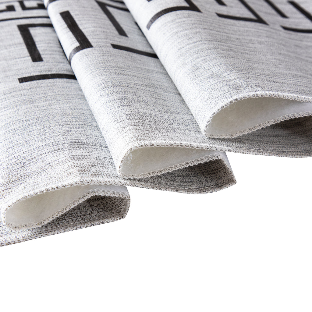 RAY STAR Circle Design Vinyl Tablecloth With Flannel Backing Round and Rectangle