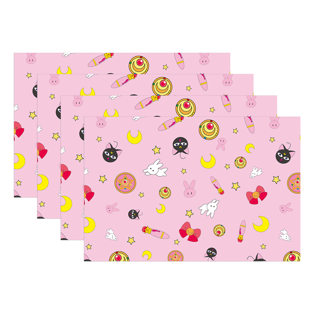 RAY STAR Set of 4 Placemat with Pink Childhood Memory Design
