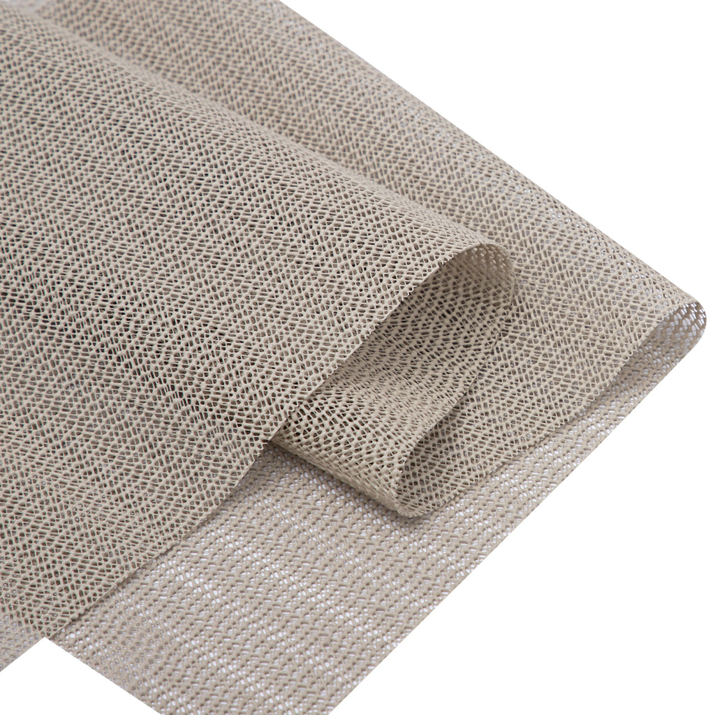 RAY STAR Taupe Drawer and Shelf Liner, Strong Grip, Non Adhesive Easiest Install Mat, for Kitchen Cabinets, Drawers, Cupboards and Bathroom Shelves