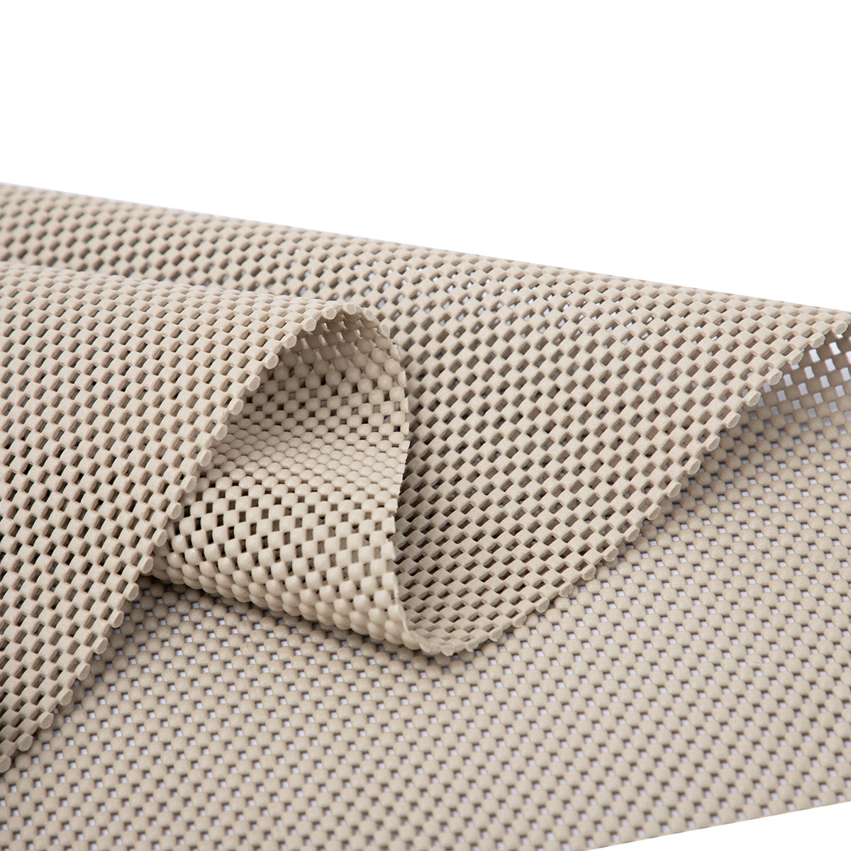 RAY STAR Premium Taupe Drawer and Shelf Liner, Strong Grip, Non Adhesive Easiest Install Mat, for Kitchen Cabinets, Drawers, Cupboards and Bathroom Shelves