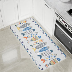 Vinyl Foam Kitchen Mat with Cute Fish Design Multiple sizes