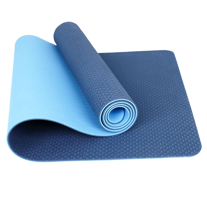 Yoga & Exercise Mat 6MM Blue For Gym Workout And Flooring