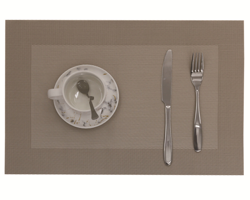 RAY STAR Set of 6 Vinyl Placemat with Checkered Design