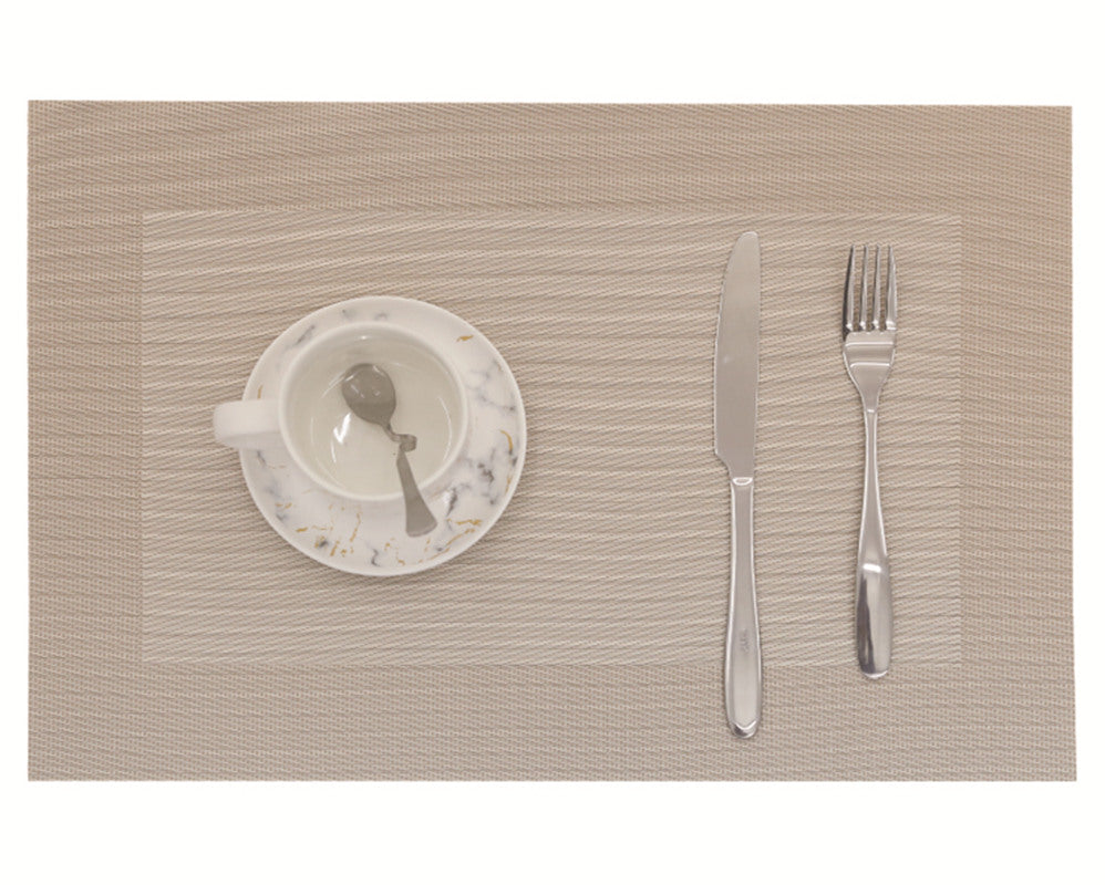 RAY STAR Set of 6 Vinyl Placemat with Checkered Design