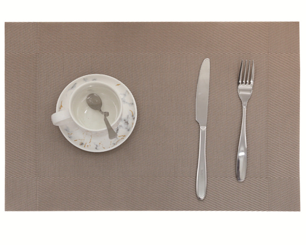 RAY STAR Set of 6 Vinyl Placemat with Checkered Design