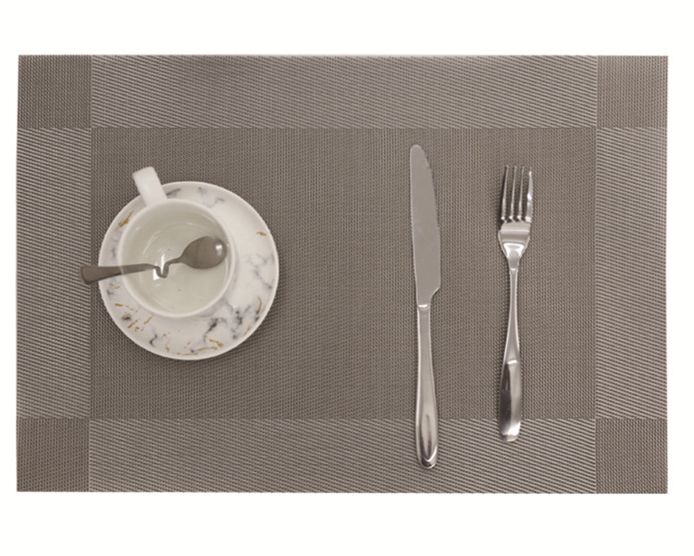 RAY STAR Set of 6 Vinyl Placemat with Checkered Design