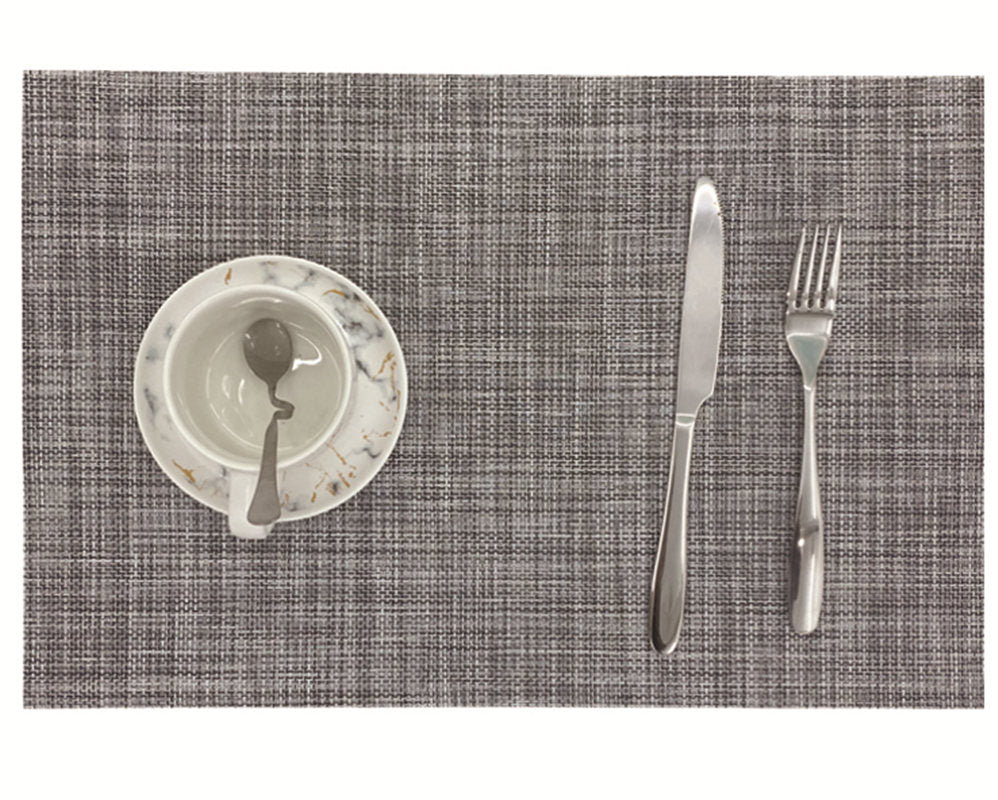 RAY STAR Set of 6 Vinyl Placemat with Metallic Luster Design