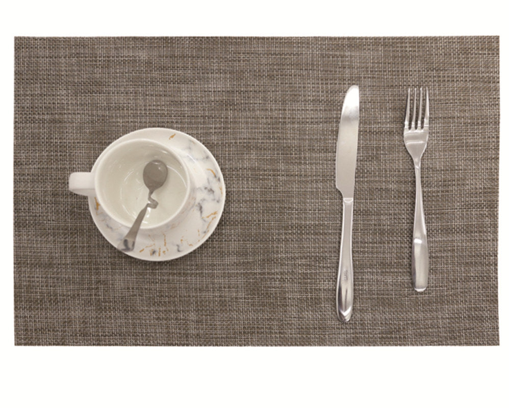RAY STAR Set of 6 Vinyl Placemat with Metallic Luster Design
