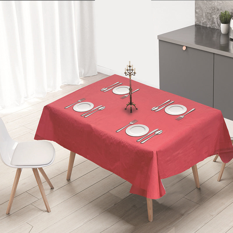 RAY STAR PEVA Disposable Plastic Tablecloth Set of 4