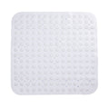 RAY STAR Non-Slip Bathtub Mat White Square Theme 25.2''X26.3''