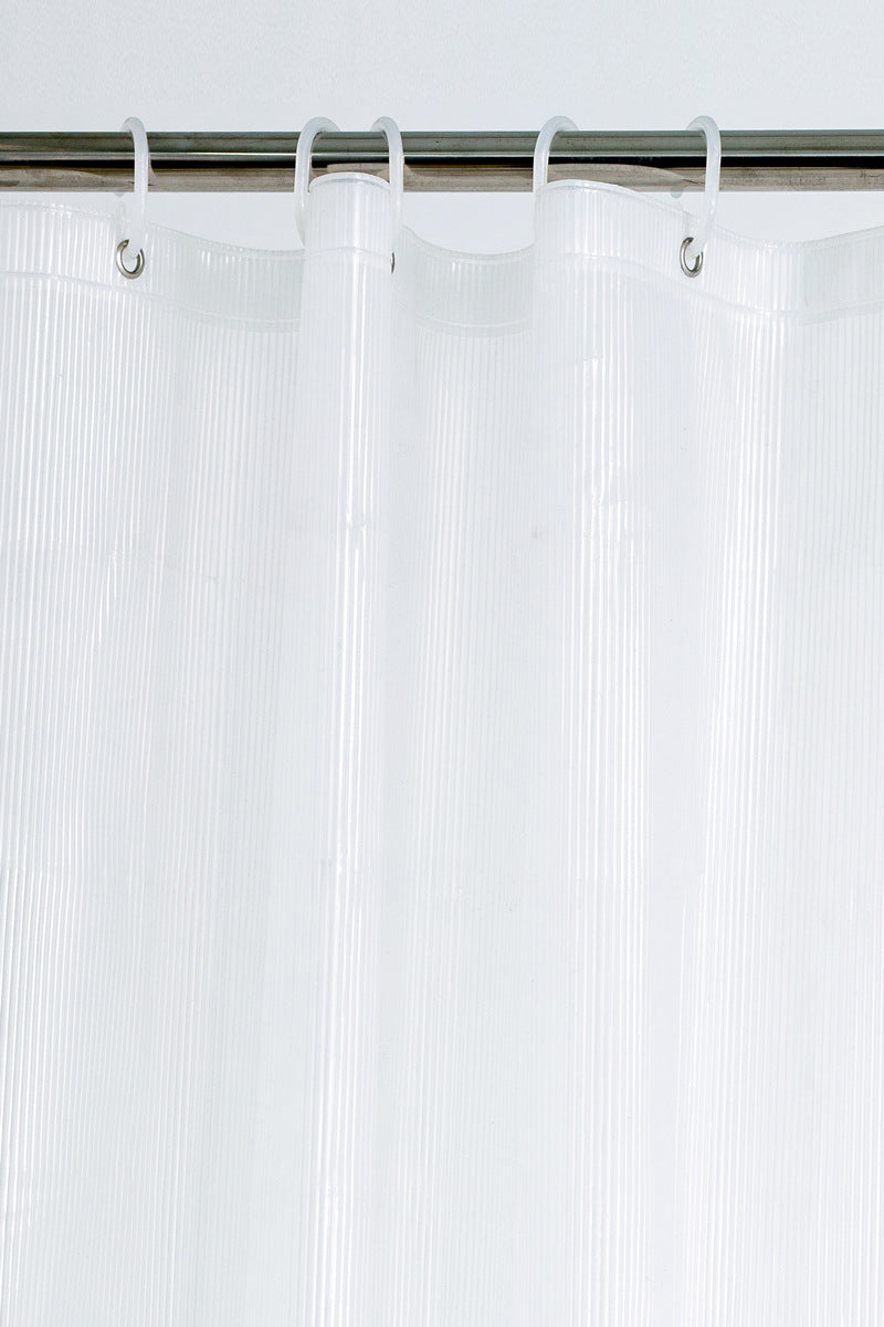 RAY STAR 70''X72'' PEVA Translucent Shower Curtain Liner 12 Hooks Heavy Duty Odorless Eco-Friendly