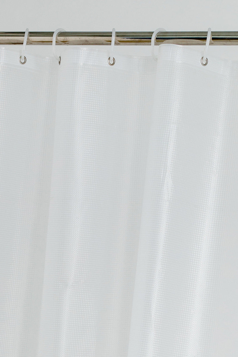 RAY STAR 70''X72'' PEVA Translucent Shower Curtain Liner 12 Hooks Heavy Duty Odorless Eco-Friendly